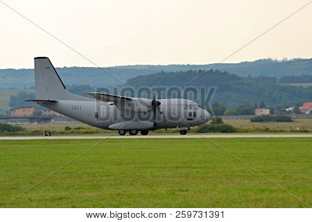 Siaf Sliac - 2018 September 1 Air Day Airplane C-27j Spartan Preparation For Flight Slovak Air Force