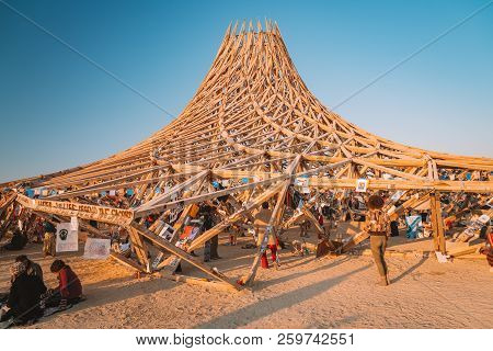 Guatemala - July 30, 2018- The National Folk Festival Of Cobán Alta Verapaz. Huge Wooden Tent Full O