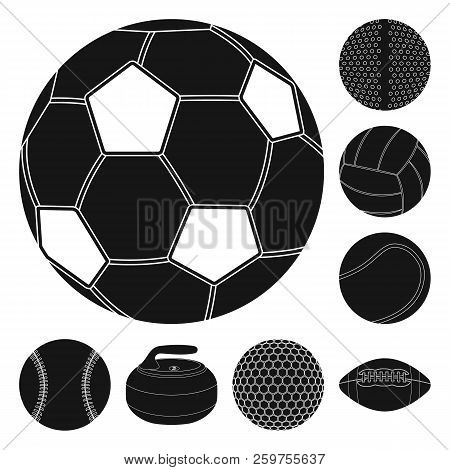 Vector Illustration Of Sport And Ball Icon. Set Of Sport And Athletic Stock Vector Illustration.