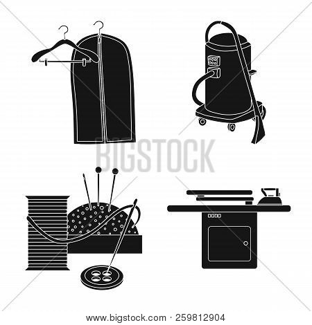 Vector Illustration Of Laundry And Clean Icon. Set Of Laundry And Clothes Stock Symbol For Web.