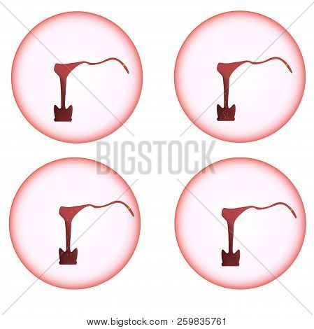 Fertilization, The Origin Of Life, The Sperm Moving To The Uterus, The Egg Or Ovum, Vector Illustrat