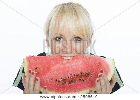 Signora dolce e melone