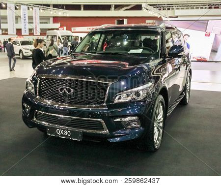 St. Petersburg, Russia - 14 April, Car Infiniti Qx 80, 14 April, 2018.
International Automobile Exhi