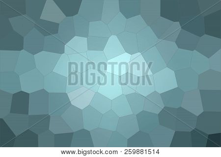 Abstract Illustration Of Wintergreen Colorful Big Hexagon Background, Digitally Generated