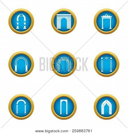 Aisle Icons Set. Flat Set Of 9 Aisle Vector Icons For Web Isolated On White Background