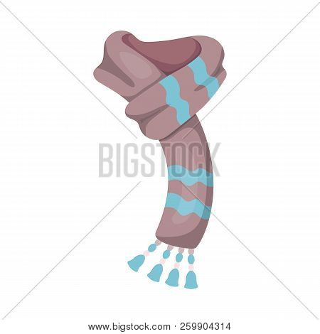 Vector Design Of Scarf And Shawl Icon. Collection Of Scarf And Accessory Stock Vector Illustration.