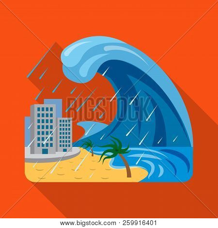 Vector Design Of Natural And Disaster Sign. Set Of Natural And Risk Stock Vector Illustration.