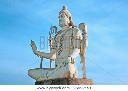 Stor staty av Indiens Gud Shiva, Indien