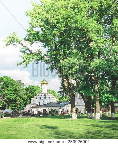 Orthodox Male Don Monastery. The Historical Building Of Russian Orthodox Culture. Russian Church