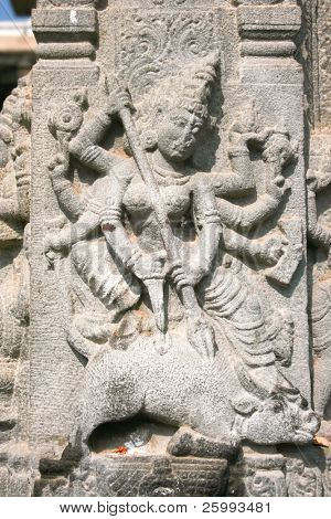 Detalle del templo de Arunachaleswar en Tiruvannamalai data del siglo XI, Tamil Nadu, India
