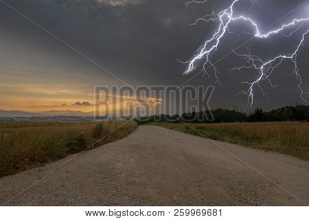 Electric Storm On The Road To Santiago