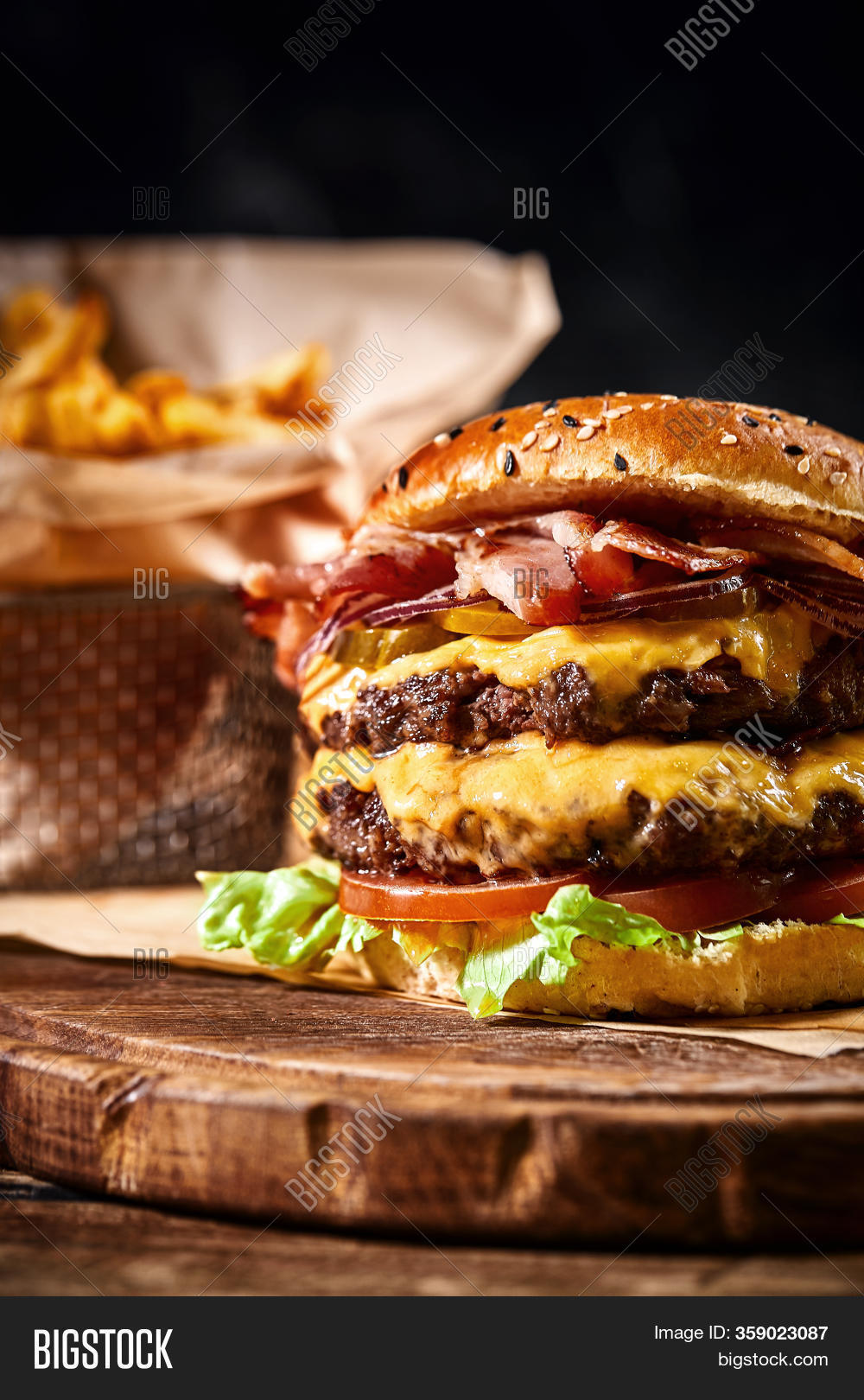 Juicy American Burger Image & Photo (Free Trial) Bigstock
