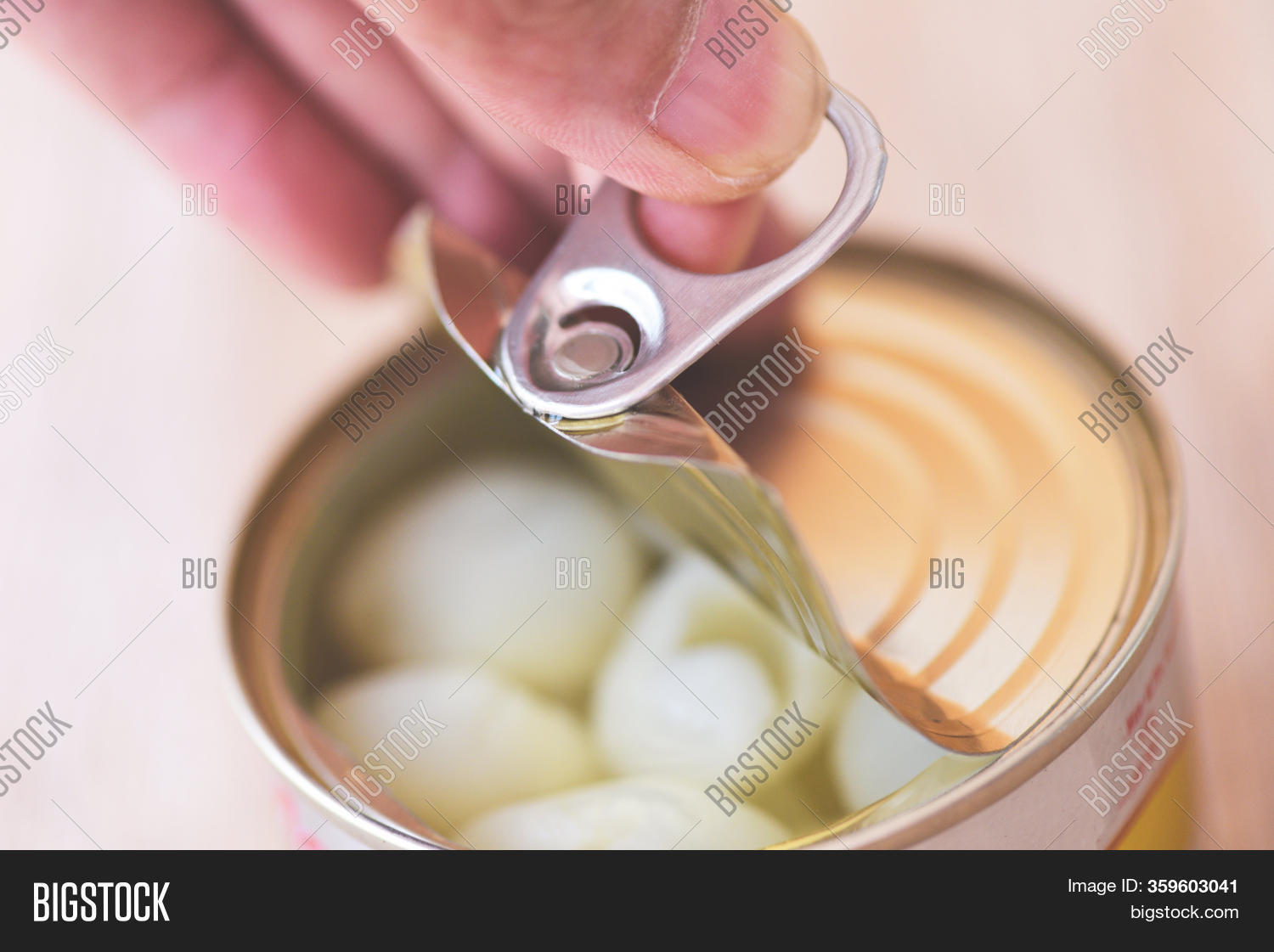 Hand Open Canned Food Image & Photo (Free Trial) Bigstock