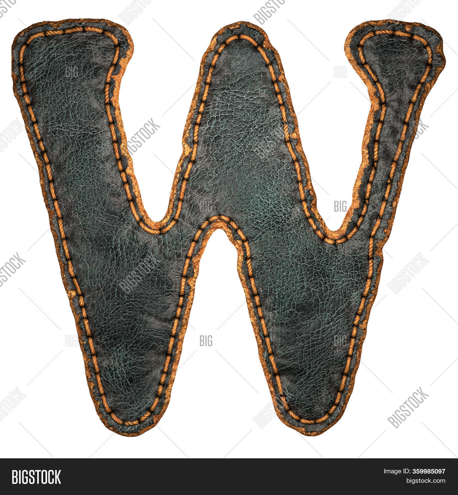 Leather Letter W Image & Photo (Free Trial) | Bigstock