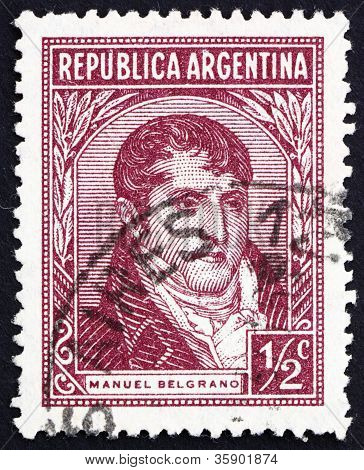 Francobollo Argentina 1935 Manuel Belgrano
