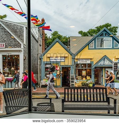 Provincetown Massachusetts August 21, 2019 At The End Of Cape Cod Provincetown Has A Large Gay Popul