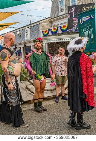 Provincetown Massachusetts August 21, 2019 At The End Of Cape Cod Provincetown Has A Large Gay Popul