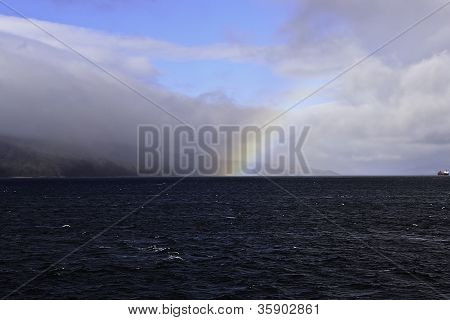 Regenbogen Ã¼ber Insel mull