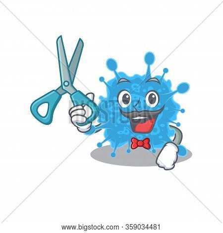 Sporty Andecovirus Cartoon Character Design With Barber