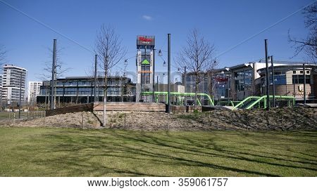 Warsaw, Poland. 1 April 2020. Westfield Arkadia Shopping Centre In Warsaw. Shopping Mall Completely 