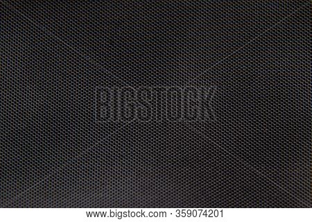 Black Pleated Faux Fabric As Background Macro
