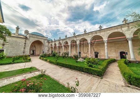 Edirne, Turkey: Inner Garden Of Health Museum In Bayezid Complex In Edirne, Turkey On 11 August 2019