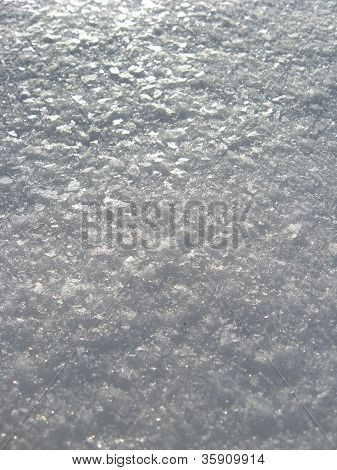 eine Schneeschicht