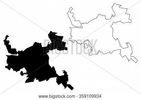 Lipetsk City (russian Federation, Russia) Map Vector Illustration, Scribble Sketch City Of Lipeck Ma