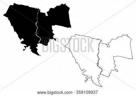 Penza City (russian Federation, Russia) Map Vector Illustration, Scribble Sketch City Of Penza Map