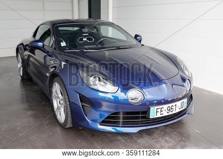 Bordeaux , Aquitaine / France - 10 14 2019 : Alpine A110 Renault Sport Car Modern