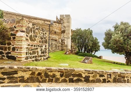 Sohail Castle In Fuengirola, Malaga Spain. Tourist Attraction. Holidays On Costa Del Sol.