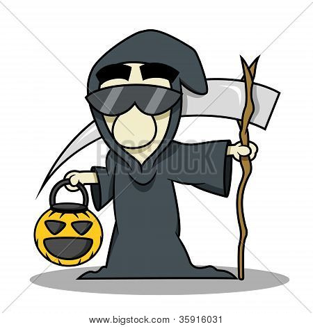 Costume d'halloween de reaper mort