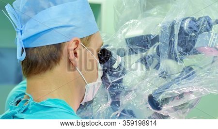 A Team Of Neurosurgeons Performed Brain Surgery To Remove A Tumor.