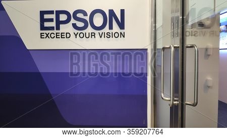 Singapore-02 Apr, 2020: Epson Logo Sign In Front Of Service Center In Singapore.