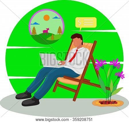 Illustrations Of Stay And Work At Home