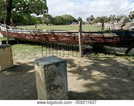 The Boat Place Inside Of The Jaffna Fort In Sri Lanka.