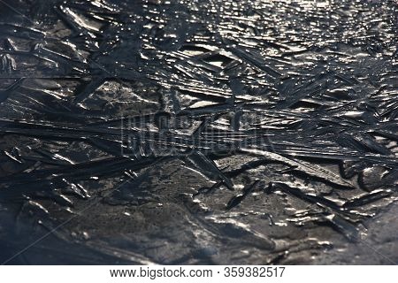 The Original Pattern Was Formed On The First Ice Which Has Held Down Lake.