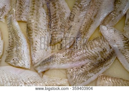 Flounder Or Plaice Filet With Herbs And Spices