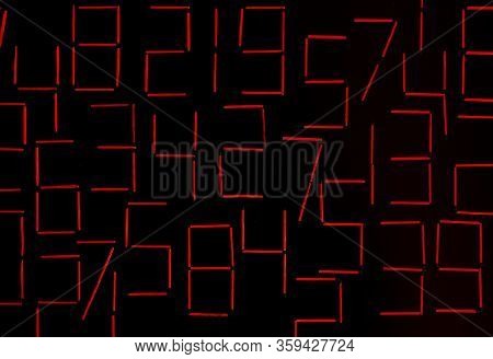 Background Of Numbers. From Zero To Nine. Numbers Texture. Finance Data Concept. Matematic. Seamless
