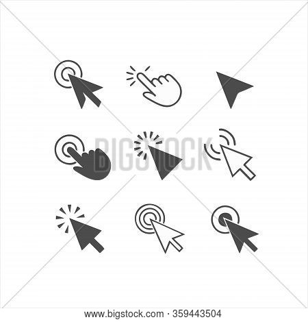 Cursor Icon Isolated On White Background. Cursor Icon In Trendy Design Style For Web Site And Mobile