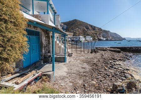 Fisherman Houses In Klima Beach