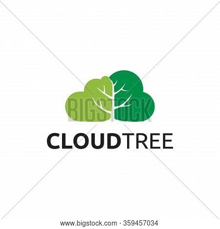 Cloud Tree Logo Templates And Natural, Vector