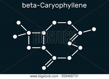 Caryophyllene, Beta-caryophyllene, C15h24 Molecule. It Is Natural Bicyclic Sesquiterpene That Is A C