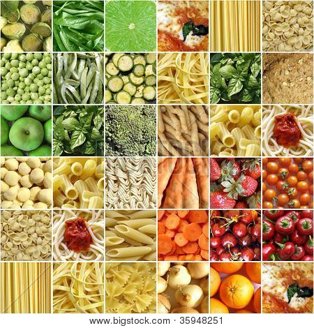 Collage di cibo