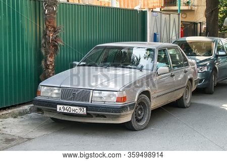 Sochi, Russia - July 24, 2009: Old Luxury Car Volvo 940 In The City Street.