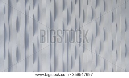 3D Rendering Image Of Curved Concrete Wall