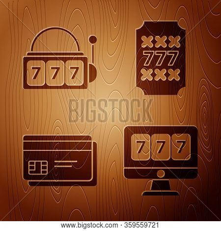 Set Online Slot Machine With Lucky Sevens Jackpot, Slot Machine With Lucky Sevens Jackpot, Credit Ca