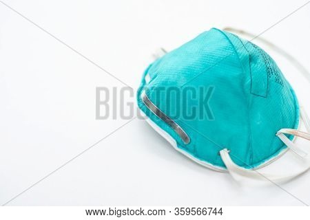 Personal Protective Equipment N95 With Protec Coronavirus Or Covid-19 Virus.