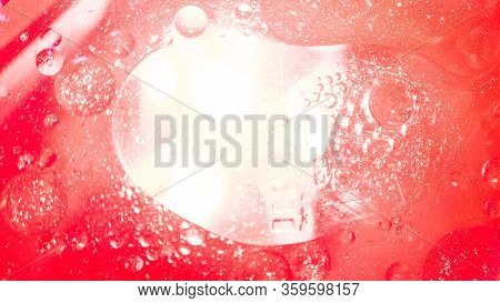 Space Or Planets Universe Cosmic Abstract Background. Abstract Molecular Sculpture. Water Bubbles. M