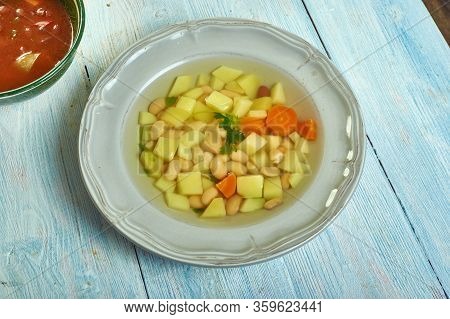 Roman Lardo Bean  Soup